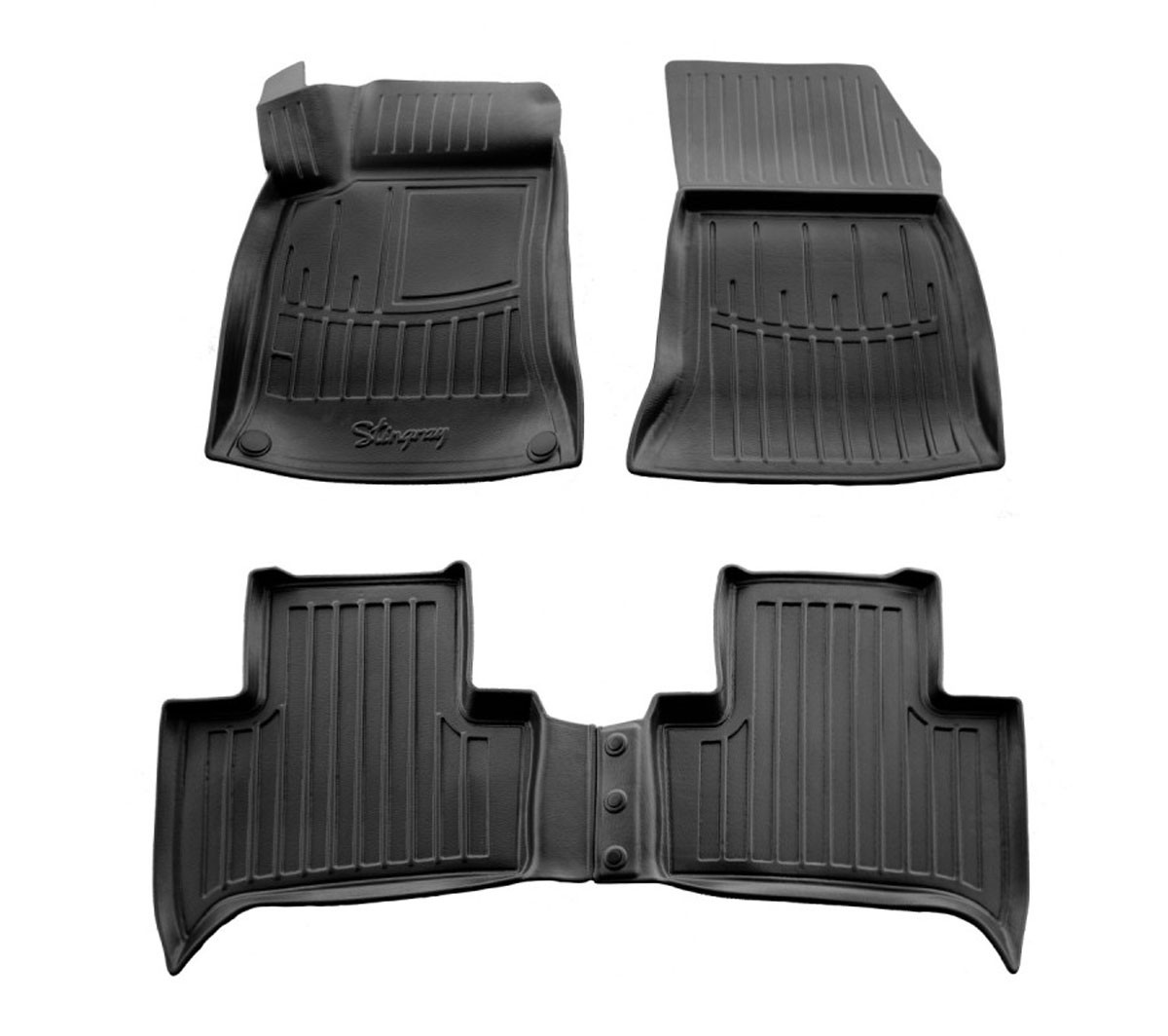  Kilimėliai 3D MERCEDES BENZ W246 B Electric Drive (2014-2018), 4 vnt. juodi /5012324 Automobiliniai kilimėliai