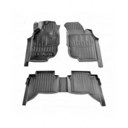 Kilimėliai 3D TOYOTA Hilux VII (Crew Cab) (2004-2015), 5 vnt. juodi /5022475