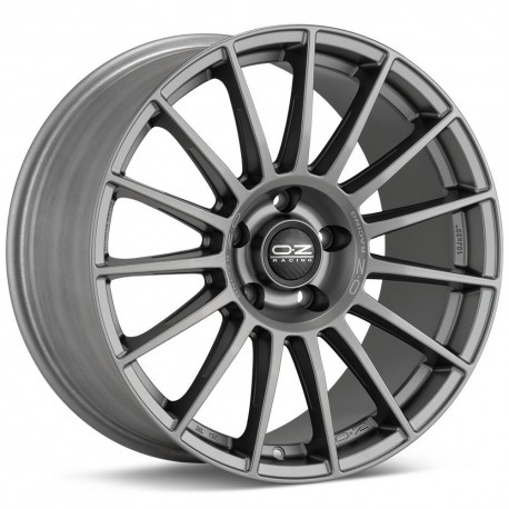 OZ Racing SUPERTURISMO DAKAR MATT GRAPHITE SILVER LETTERING Ratlankiai