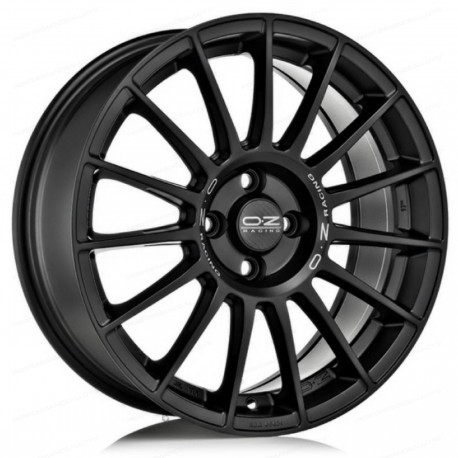OZ Racing SUPERTURISMO LM MATT BLACK SILVER LETTERING Ratlankiai