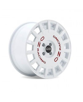 RALLY RACING WHITE RED LETTERING