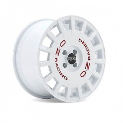 RALLY RACING WHITE RED LETTERING