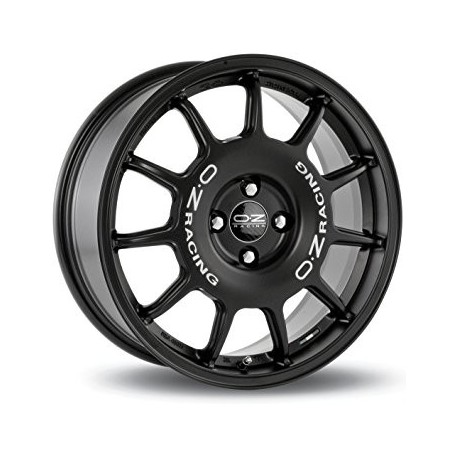 OZ Racing LEGGENDA MATT BLACK WHITE LETTERING Ratlankiai