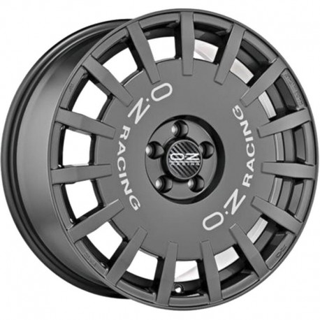 Rally Racing Dark Graphite Silver Lettering