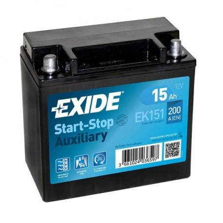 EXIDE EXIDE 15AH 200A Akumuliatoriai
