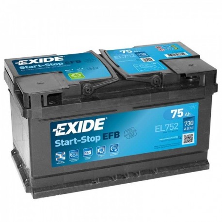 EXIDE EXIDE 75AH 730A Akumuliatoriai