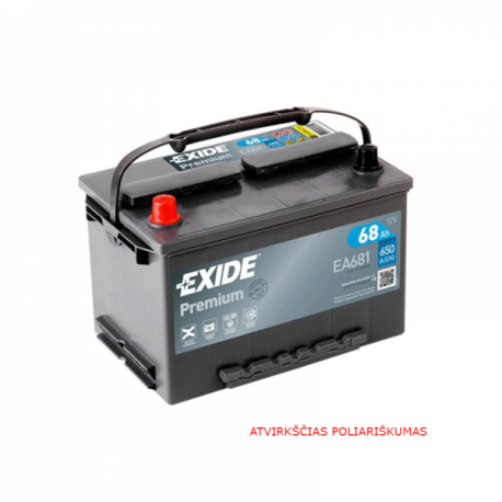 EXIDE EXIDE 68AH 650A Akumuliatoriai