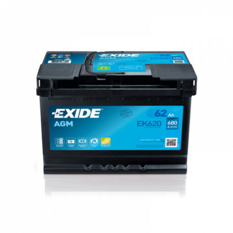 EXIDE EXIDE 62AH 680A Akumuliatoriai