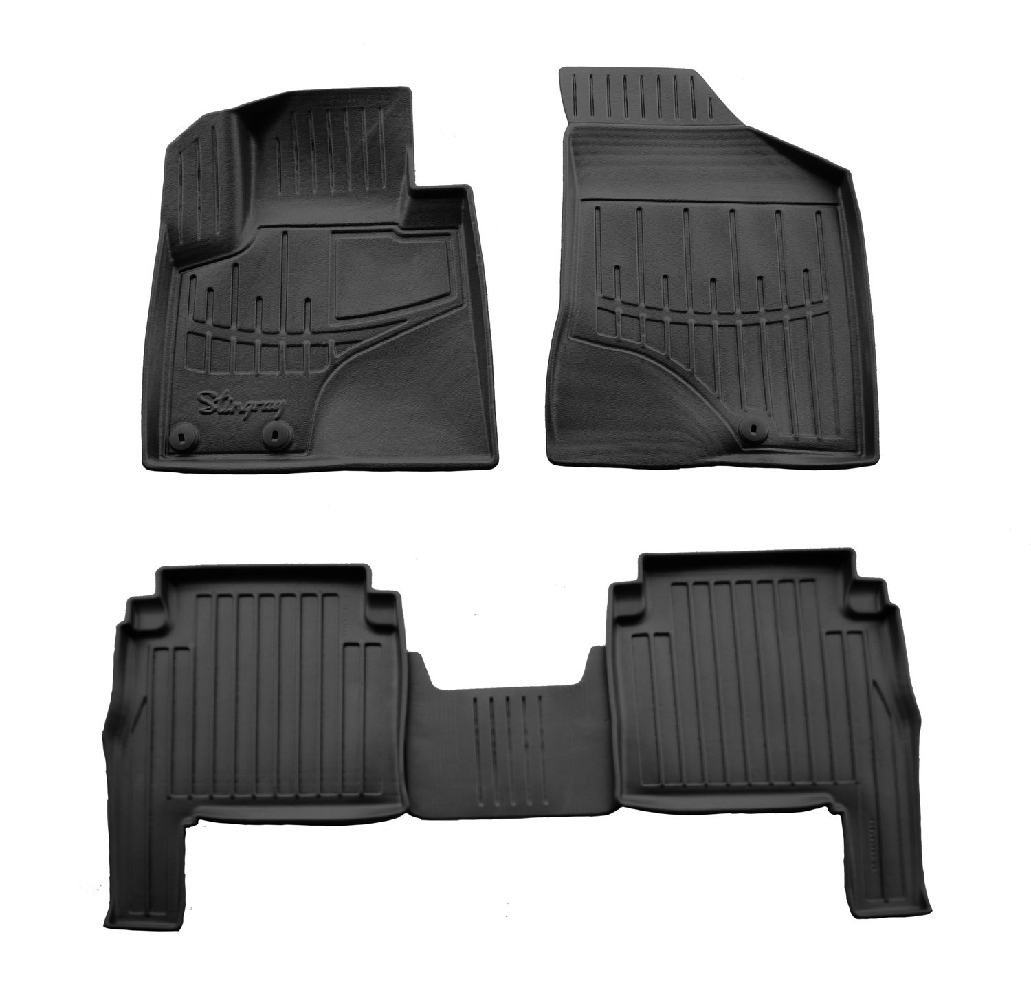  Kilimėliai 3D HYUNDAI Santa Fe II CM 2010-2012, 5 vnt. juodi /5009415 Automobiliniai kilimėliai