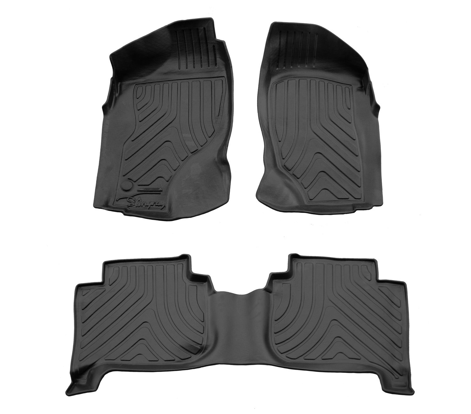  Kilimėliai 3D NISSAN Terrano II R20 1993-2005 3 durys, 3 vnt. juodi /5014313 Automobiliniai kilimėliai