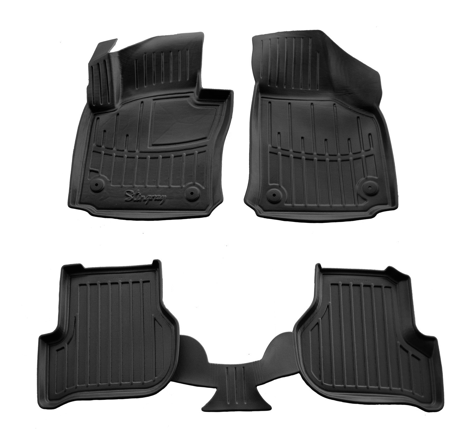  Kilimėliai 3D SEAT Leon II 1P 2005-2012, 4 vnt. juodi /5048024 Automobiliniai kilimėliai