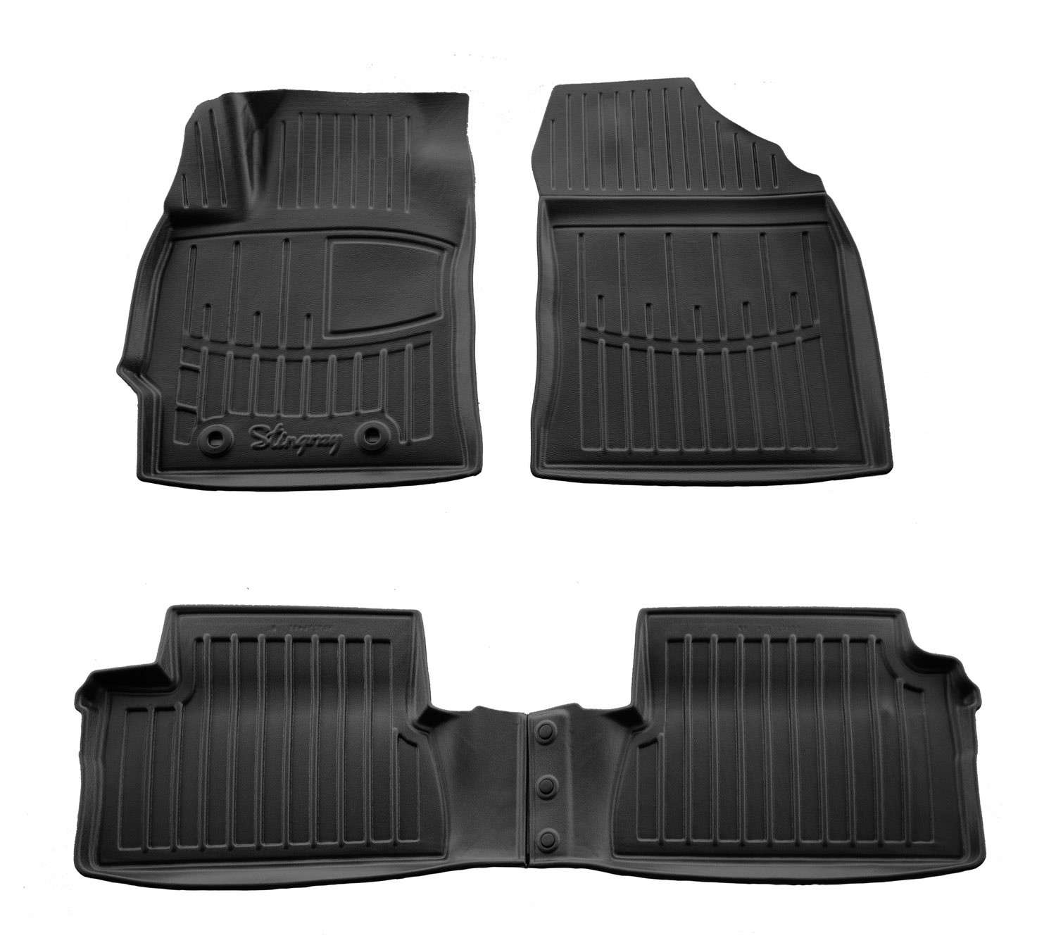  Kilimėliai 3D TOYOTA Auris E180 2012-2019, 4 vnt. juodi /5022254 Automobiliniai kilimėliai