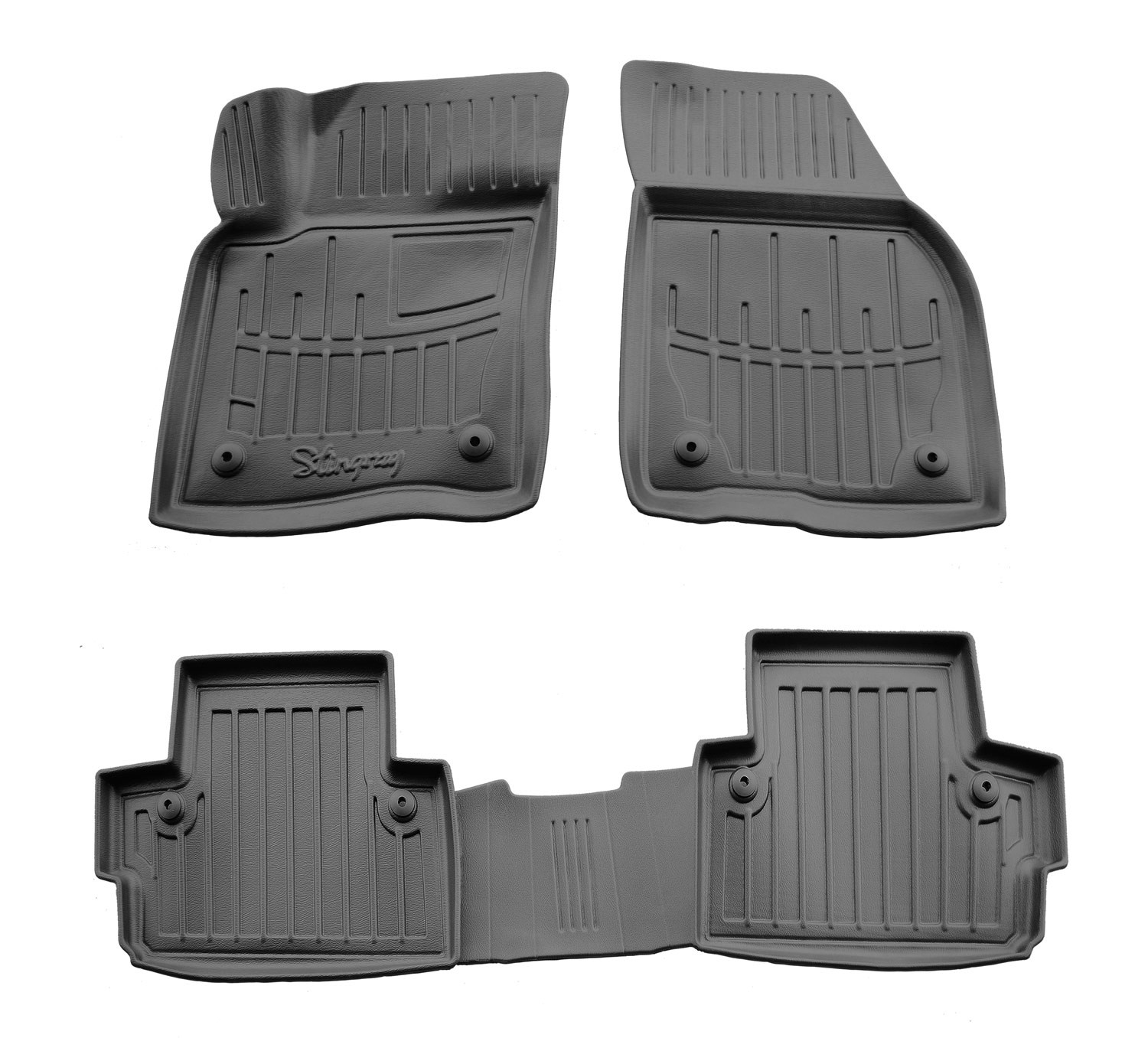  Kilimėliai 3D VOLVO C30 2006-2012, 4 vnt. juodi /5037144 Automobiliniai kilimėliai