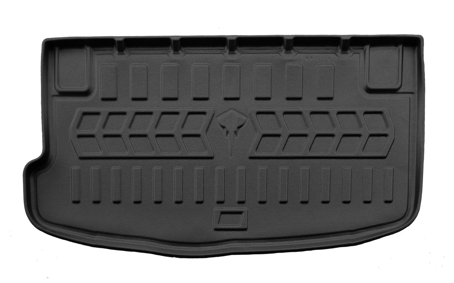  Guminis bagažinės kilimėlis HYUNDAI i10 PA 2007-2013 (apatinis kilimėlis/su orig. krepšiu), juodas /6009441 Automobiliniai kilimėliai
