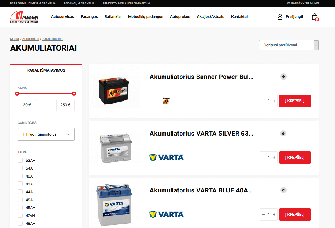 Akumuliatoriai internetu